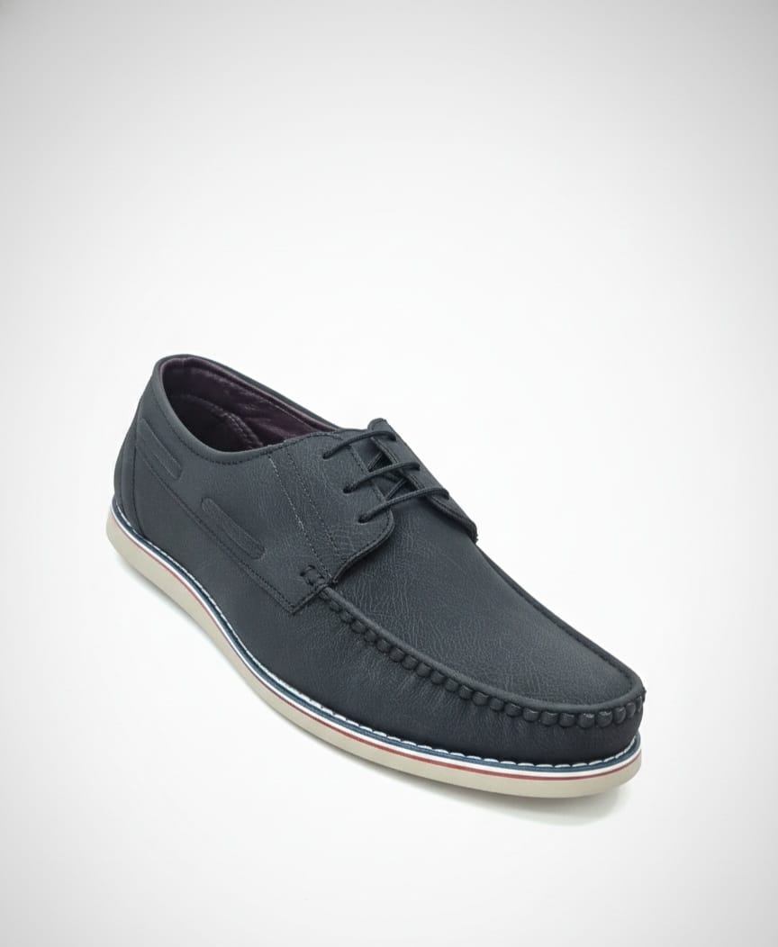 Men’s Classic Black Lace-Up Casual Shoes